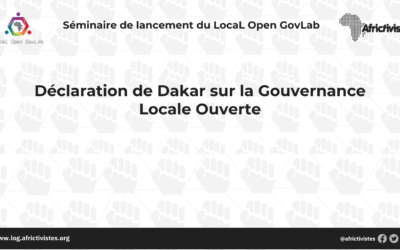Déclaration de Dakar sur la Gouvernance Locale Ouverte